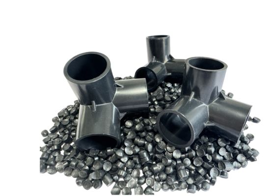 Composto de resina de PVC de alto brilho para produtos de injeção de PVC Granulado de composto de PVC cinza duro personalizado para moldagem por injeção